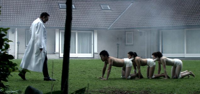 human centipede film. The Human Centipede goes for a